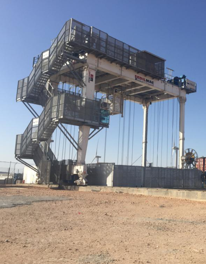 הקמת עגורן לטיפול ובקרה בפיר לחץ גבוה בפרוייקט אגירה שאובה גלבוע